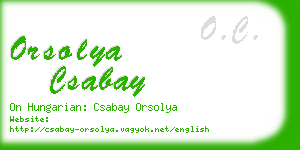 orsolya csabay business card